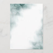 ピンクの花の結婚式 詳細情報 ゲスト エンクロージャーカード (裏面)