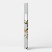 ピンクの花の緑の十字架 Case-Mate iPhoneケース (裏面 / 右)