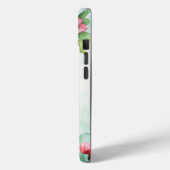 ピンクの花の緑結婚の花 Case-Mate iPhoneケース (裏面 / 左)