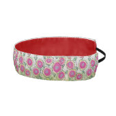 ピンクの花の緑離れの花 アスレチックヘッドバンド (右)