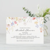 ピンクの花の花嫁招待 招待状 (スタンド正面)