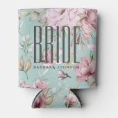 ピンクの花の花嫁 缶クーラー (正面)