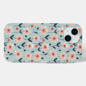 ピンクの花の花柄 Case-Mate iPhoneケース (裏面 (横))
