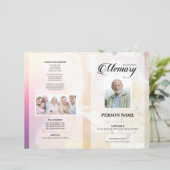 ピンクの花の葬儀テンプレート (スタンド正面)