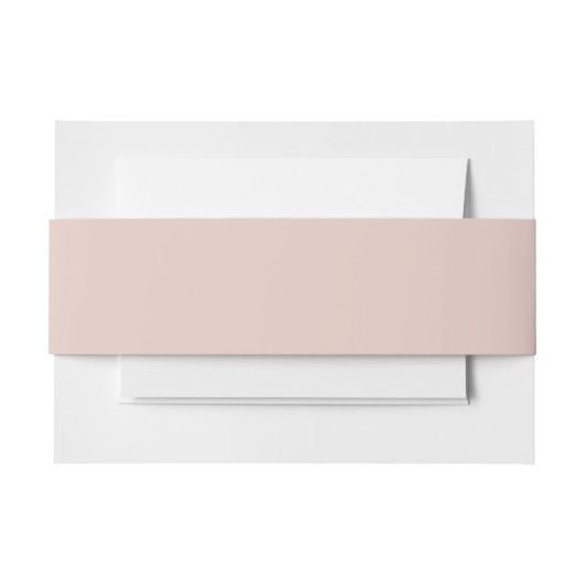 ピンクの花の補色 招待状ベリーバンド (正面例)