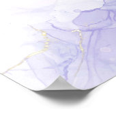 ピンクの花の退職パーティー歓迎サイン ポスター (角)