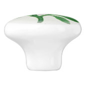 ピンクの花の鐘形エレガントビクトリアン セラミックノブ (側面)