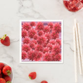 ピンクの花の開花 スタンダードカクテルナプキン (インサイチュ)
