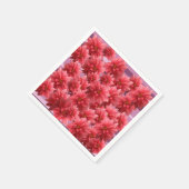 ピンクの花の開花 スタンダードカクテルナプキン (角)