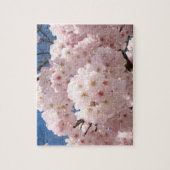 ピンクの花の開花 春のユニークなパズル ジグソーパズル (縦)