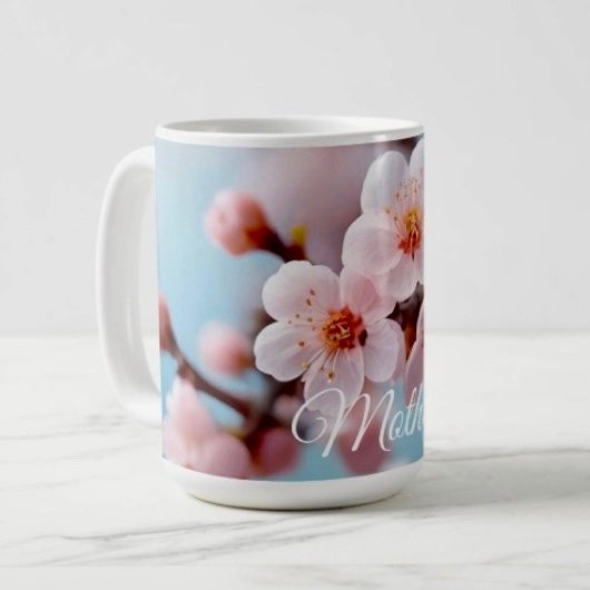 ピンクの花の魔法 コーヒーマグカップ