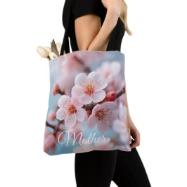ピンクの花の魔法 トートバッグ