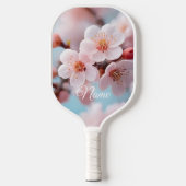 ピンクの花の魔法 ピックルボールラケット (正面)