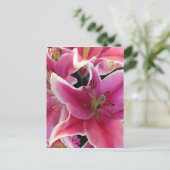 ピンクの花の魔法 ポストカード (スタンド正面)