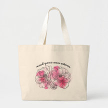 ピンクの花の「自分の子宮に気を使え」