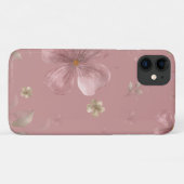 ピンクの花のiPhone 11ケース Case-Mate iPhoneケース (裏面(横))