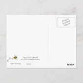 ピンクの花はがき ポストカード (裏面)