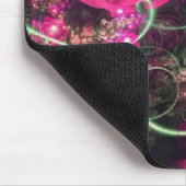 ピンクの花はそれを最も最高のなマウスパッド言います マウスパッド (コーナー)