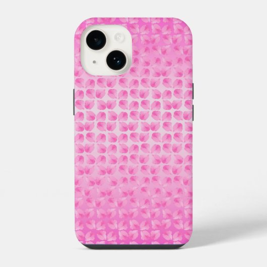 ピンクの花びらが可愛い iPhoneケース (裏面)