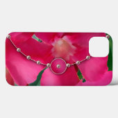 ピンクの花びらと真珠 Case-Mate iPhoneケース (裏面 (横))