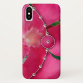 ピンクの花びらと真珠 Case-Mate iPhoneケース (裏面)