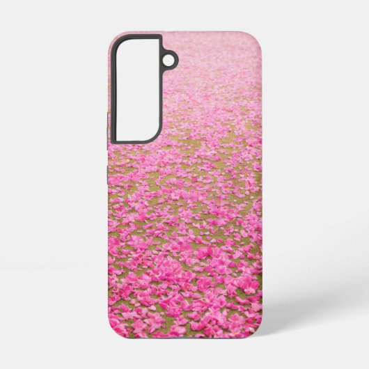 ピンクの花びらのカーペット SAMSUNG GALAXYケース (裏面)