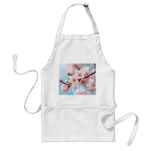 ピンクの花びらマジックエプロン スタンダードエプロン (正面)