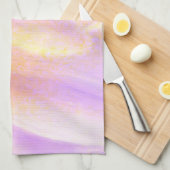 ピンクの花びら キッチンタオル 40×60cm (四つ折り)