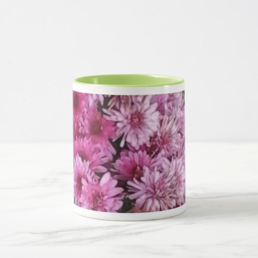 ピンクの花びら マグカップ (中央)