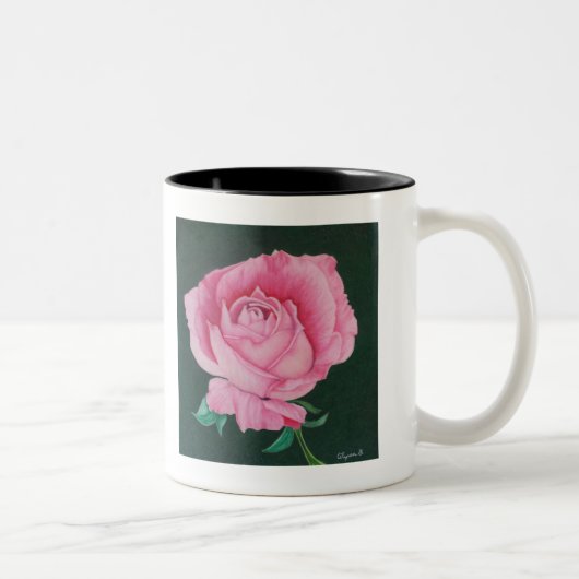 ピンクの花びら マグカップ (右)