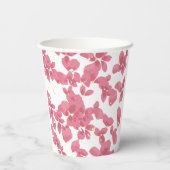 ピンクの花びら 紙コップ (裏面)