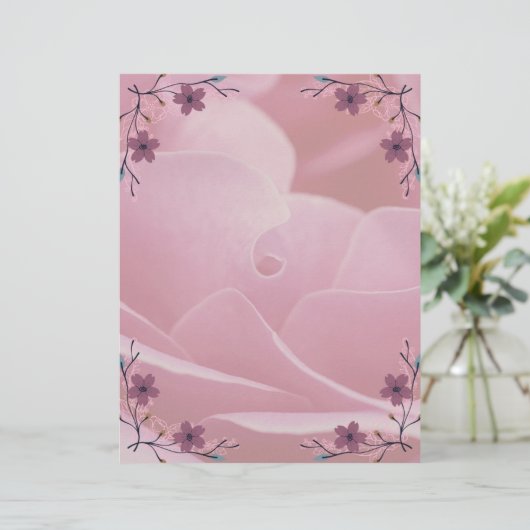 ピンクの花を固定 (スタンド正面)