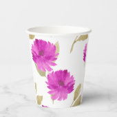 ピンクの花を届けた 紙コップ (裏面)