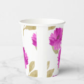 ピンクの花を届けた 紙コップ (右)