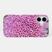 ピンクの花アスターの植物学的なiPhone 16ケース iPhone 16ケース (裏面横)