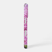 ピンクの花アスターの植物学的なiPhone 16ケース iPhone 16ケース (右側面)