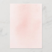 ピンクの花エレガントな結婚情報 エンクロージャーカード (裏面)