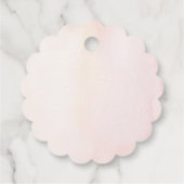 ピンクの花エレガント誕生日ありがとう フェイバータグ (裏面)