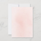 ピンクの花エレガント赤ちゃんシャワーありがとう サンキューカード (裏面)