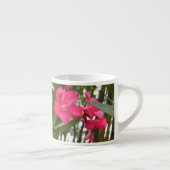 ピンクの花オンつる植物 エスプレッソカップ (右)