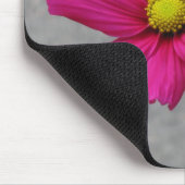 ピンクの花カスタムの口 マウスパッド (コーナー)