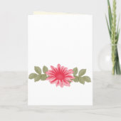 ピンクの花カスタム咲きプログラムカード プログラム (裏面)