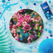 ピンクの花カブappleの花 ペーパープレート (パーティー)