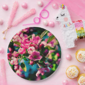 ピンクの花カブappleの花 ペーパープレート (パーティー)