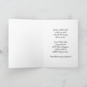 ピンクの花ガールフレンド卒業おめでとう カード (内部)