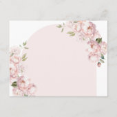 ピンクの花ガールベビーで開花アドバイスママ エンクロージャーカード (裏面)