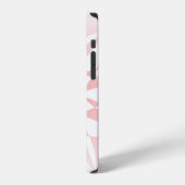 ピンクの花グラデーション iPhoneケース (左側面)