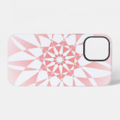 ピンクの花グラデーション iPhoneケース (裏面横)