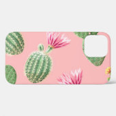 ピンクの花サボテンの光の背景 Case-Mate iPhoneケース (裏面 (横))