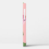 ピンクの花サボテンの光の背景 Case-Mate iPhoneケース (裏面 / 左)